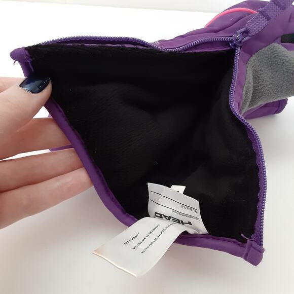 Head Sports Girls XS Mittens Winter Ski Snow Gear Purple Slip Resistant Sport - Picture 6 of 9